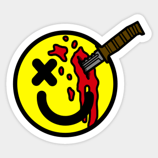 Knife Eye Smiley Sticker